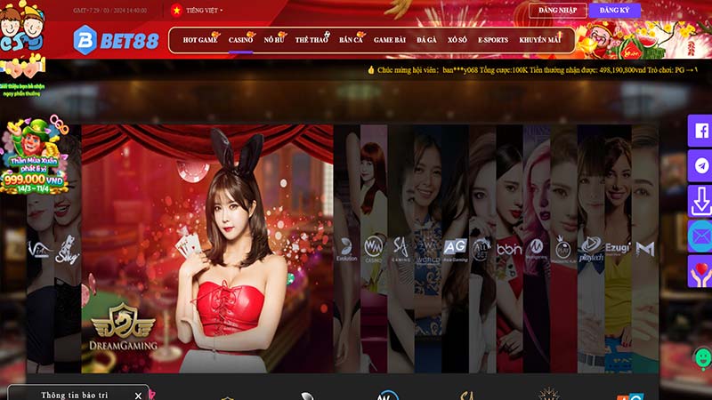 Casino bet88 liên kết nhiều sảnh live casino uy tín nhất hiện nay