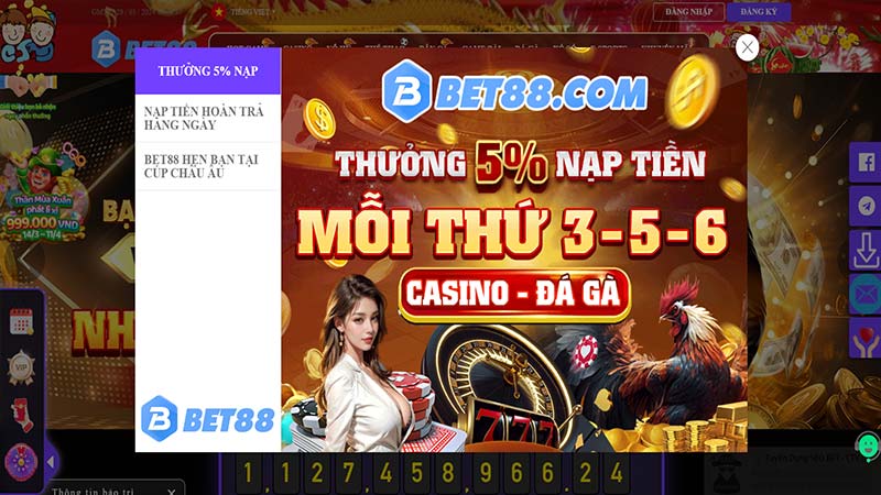 Nhà cái bet88 sân chơi minh bạch hợp pháp